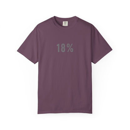 18% Grey T-Shirt – Photography Exposure Reference Tee for Photographers, Creators & Camera Lovers