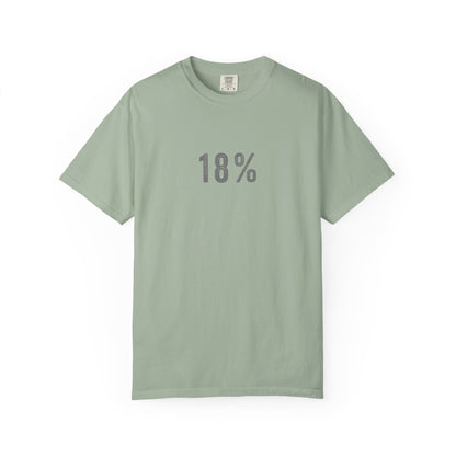 18% Grey T-Shirt – Photography Exposure Reference Tee for Photographers, Creators & Camera Lovers