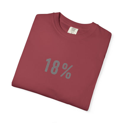 18% Grey T-Shirt – Photography Exposure Reference Tee for Photographers, Creators & Camera Lovers