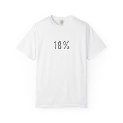 18% Grey T-Shirt – Photography Exposure Reference Tee for Photographers, Creators & Camera Lovers