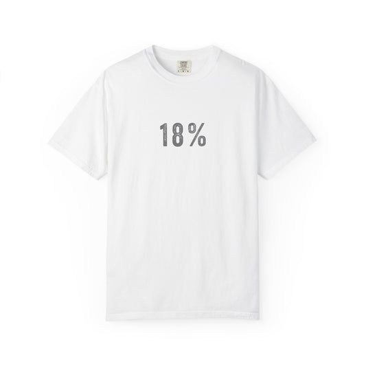 18% Grey T-Shirt – Photography Exposure Reference Tee for Photographers, Creators & Camera Lovers