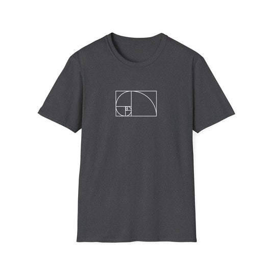 Golden Ratio T-Shirt – Minimalist Fibonacci Spiral Math & Design Tee for Artists, Designers & Geeks