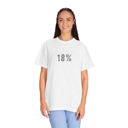 18% Grey T-Shirt – Photography Exposure Reference Tee for Photographers, Creators & Camera Lovers
