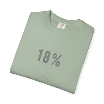 18% Grey T-Shirt – Photography Exposure Reference Tee for Photographers, Creators & Camera Lovers