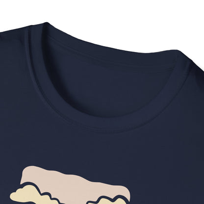 Unplug Mountain T-Shirt – Minimalist Nature Sunset Graphic Tee for Outdoors & Adventure Lovers